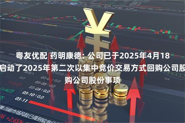 粤友优配 药明康德: 公司已于2025年4月18日迅速启动了2025年第二次以集中竞价交易方式回购公司股份事项