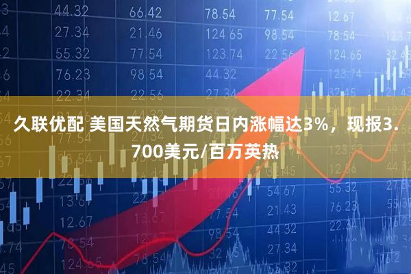 久联优配 美国天然气期货日内涨幅达3%，现报3.700美元/百万英热