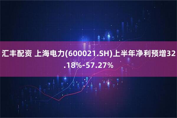 汇丰配资 上海电力(600021.SH)上半年净利预增32.18%-57.27%